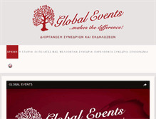 Tablet Screenshot of globalevents.gr